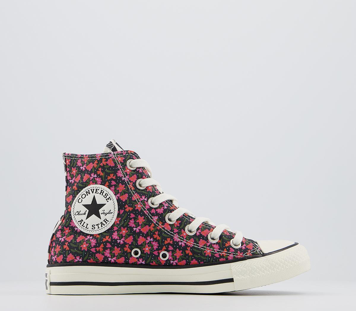 ConverseConverse All Star Hi TrainersPink Green Multi Floral