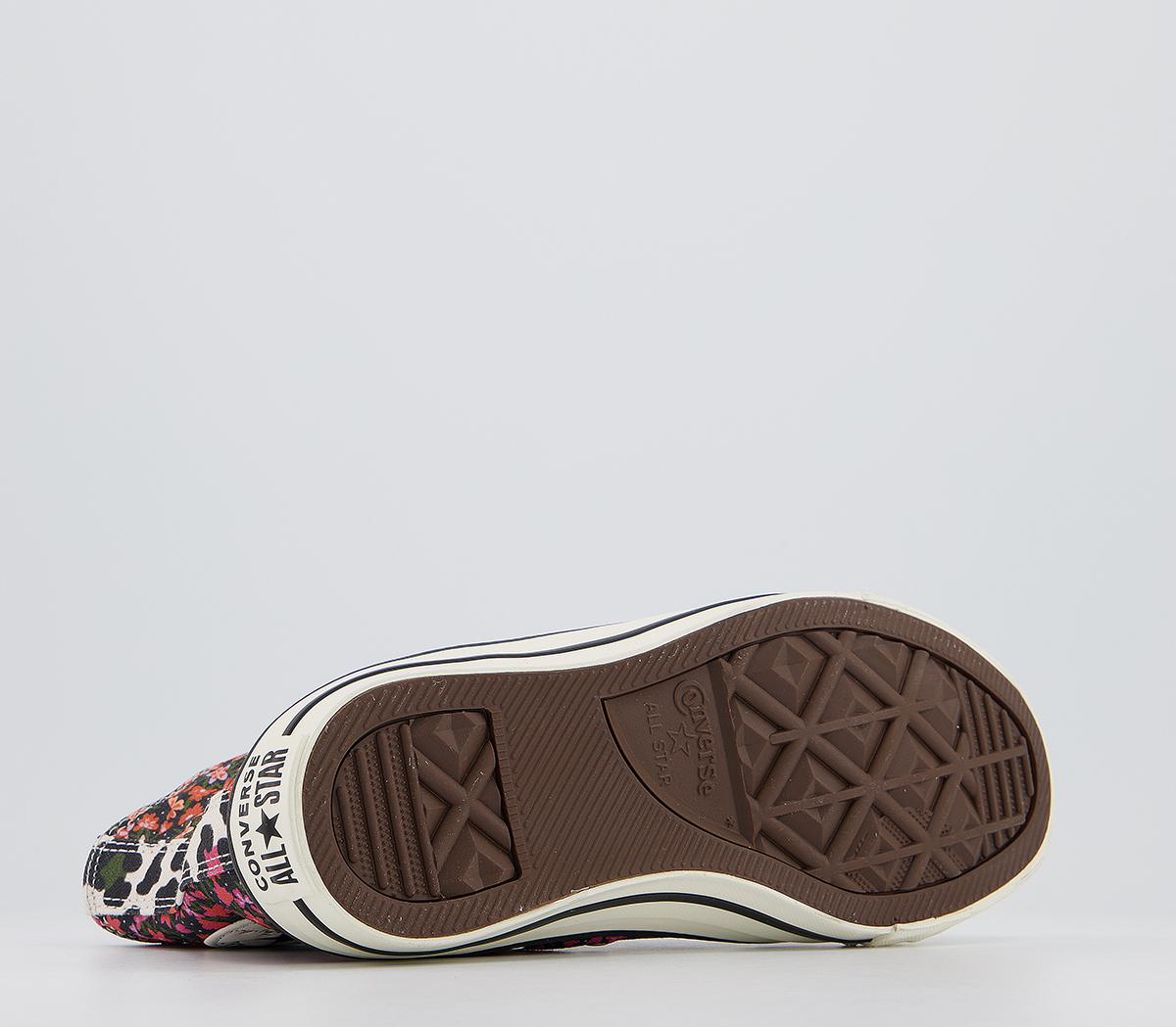Converse Converse All Star Hi Trainers Converse Converse All Star Hi Trainers Pink Green Multi Floral