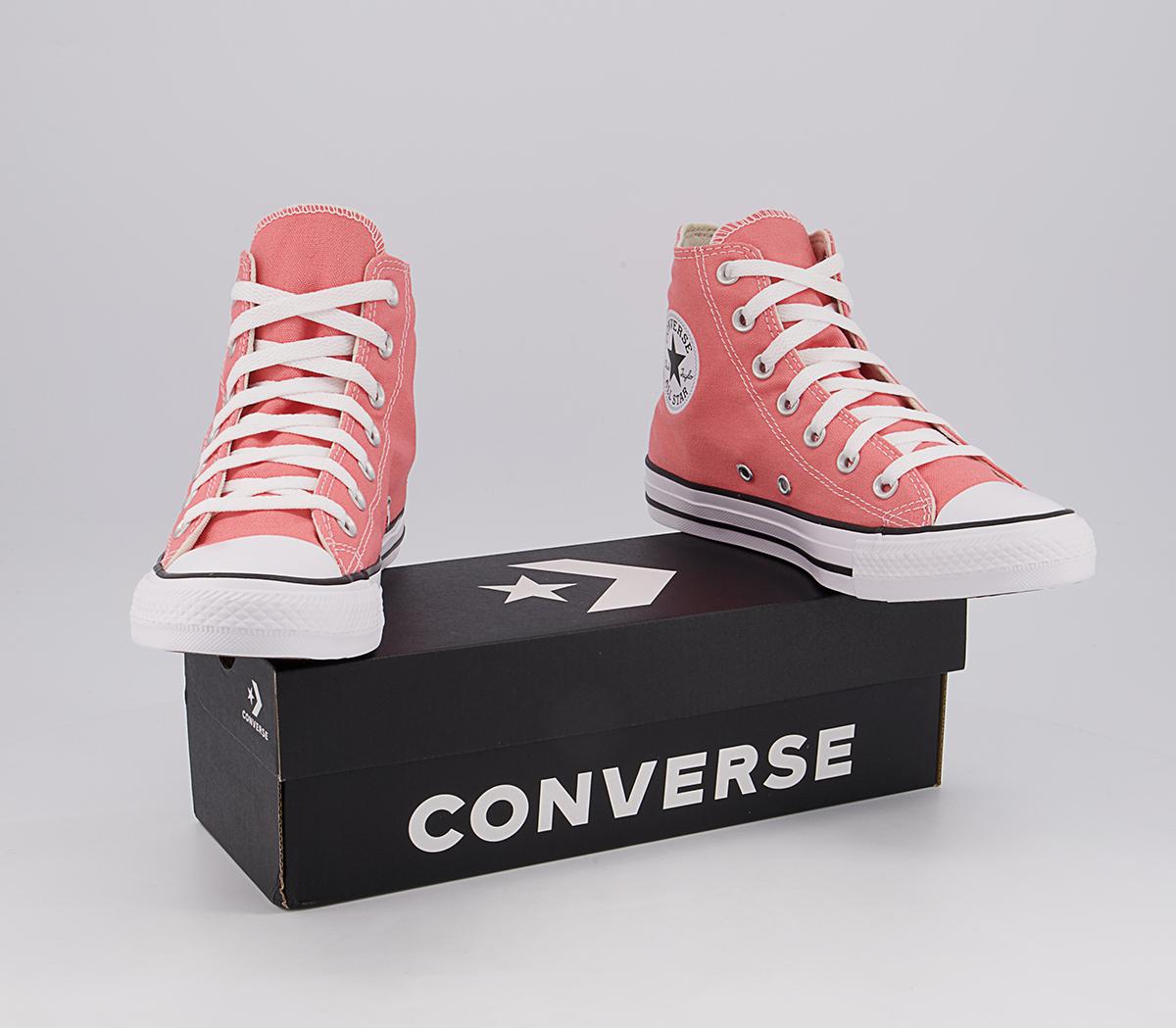 Converse Converse All Star Hi Trainers Converse Converse All Star Hi Trainers Pink Taffy