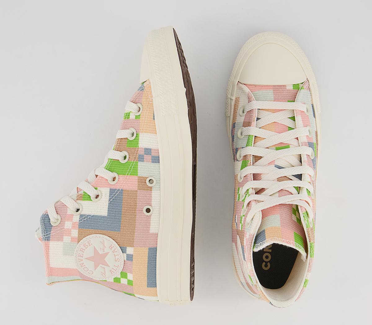 Converse Converse All Star Hi Trainers Egret Pink Clay Indigo Oxide ...