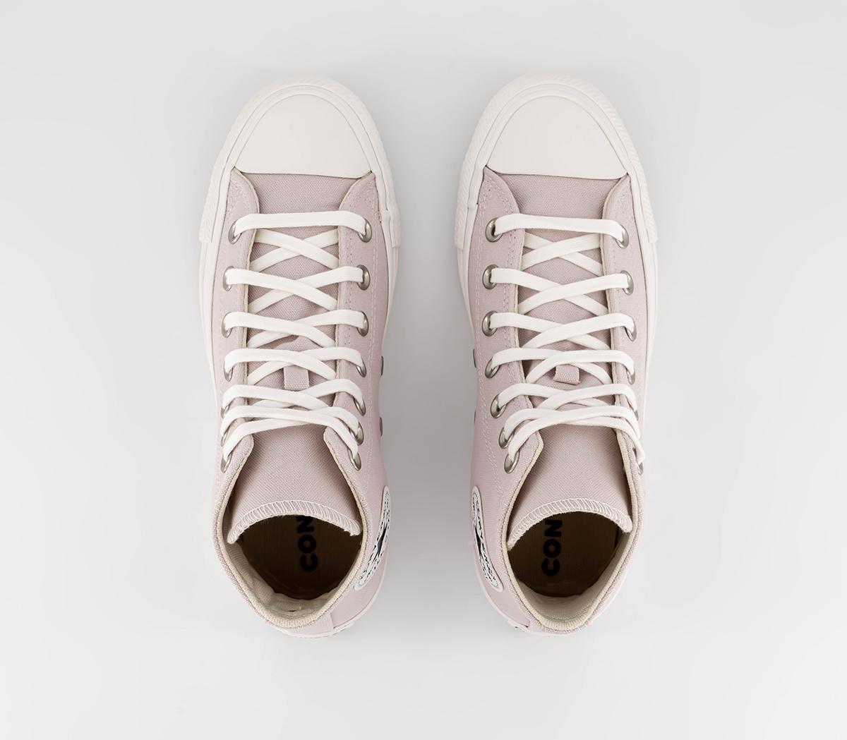 ConverseConverse All Star Hi TrainersBarely Rose Vintage White Moonstone Violet Crystal