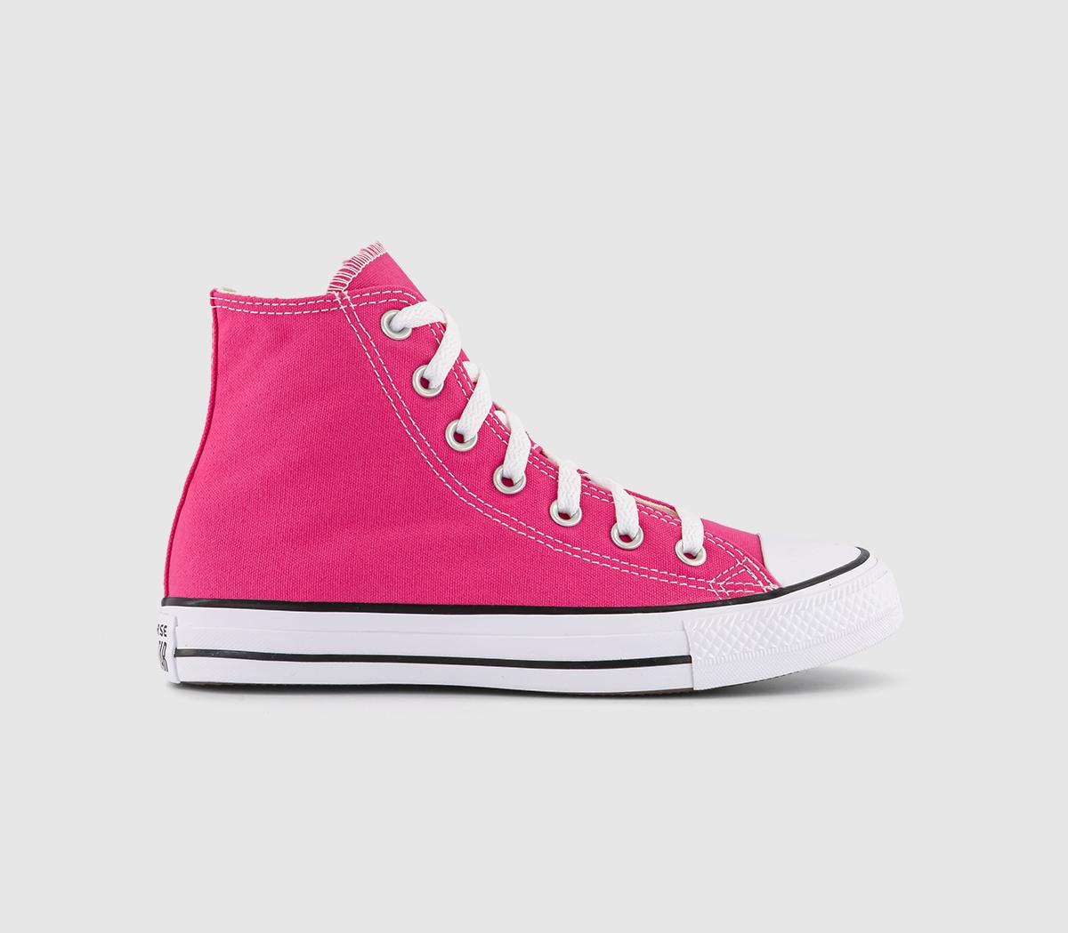 Hot pink converse high tops online