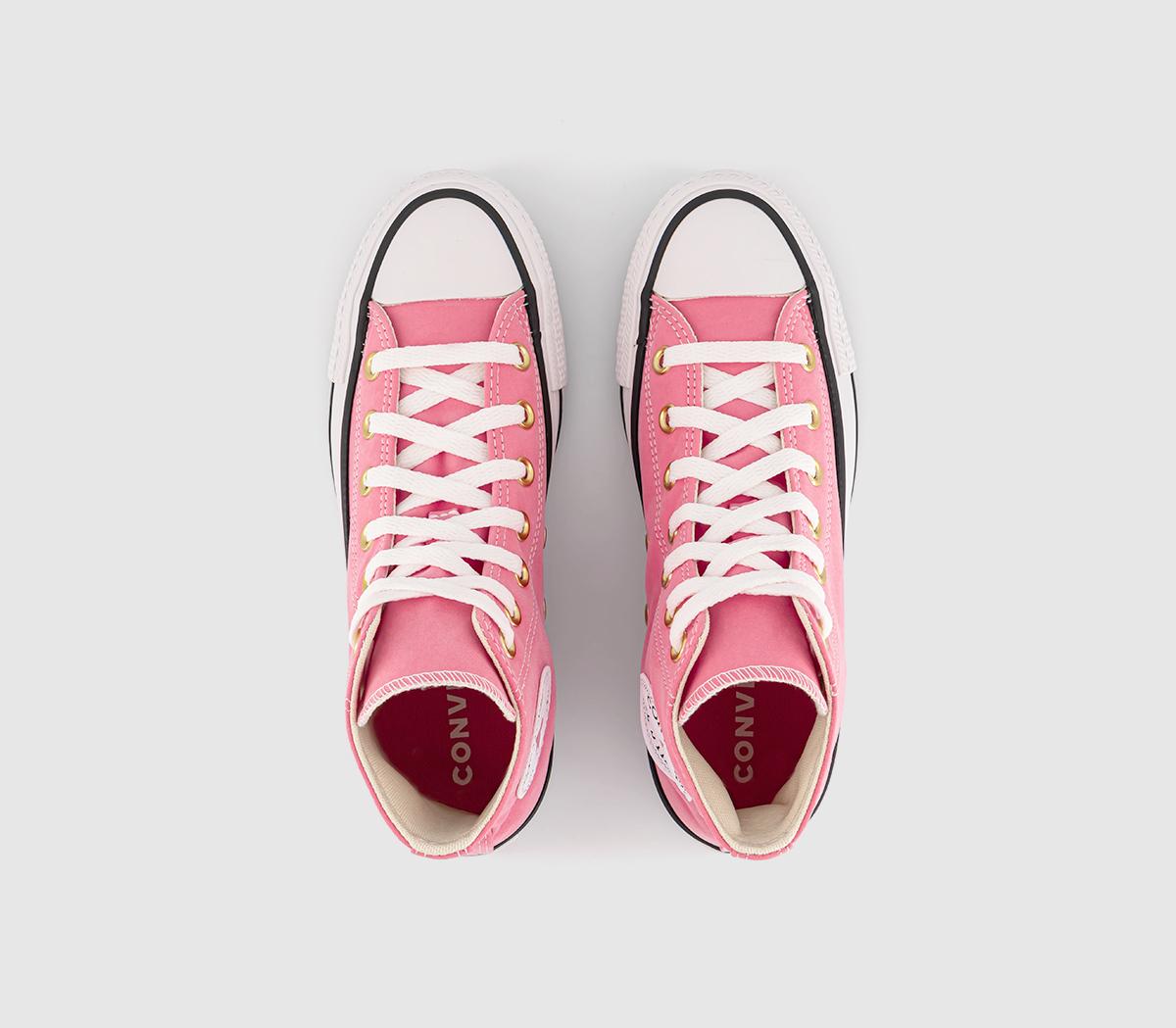 ConverseConverse All Star Hi TrainersWatermelon Pink White Gold