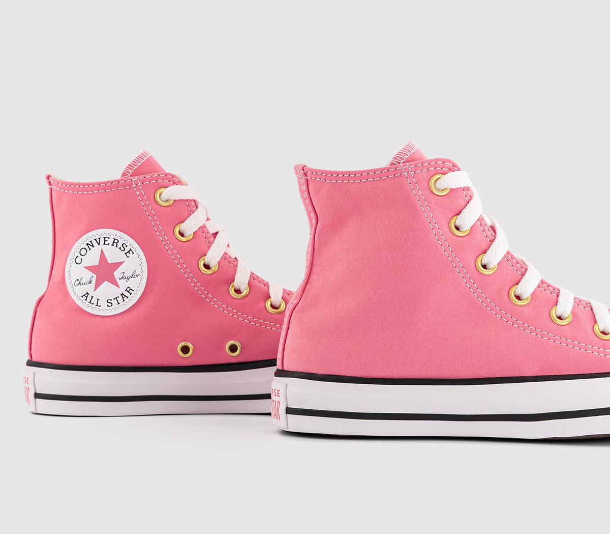 ConverseConverse All Star Hi TrainersWatermelon Pink White Gold