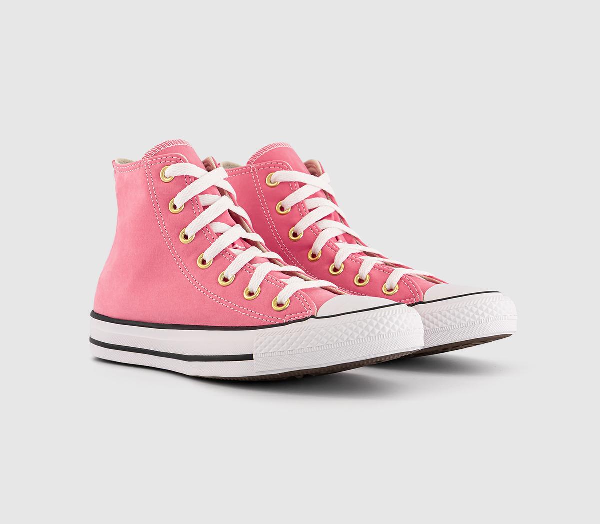 ConverseConverse All Star Hi TrainersWatermelon Pink White Gold