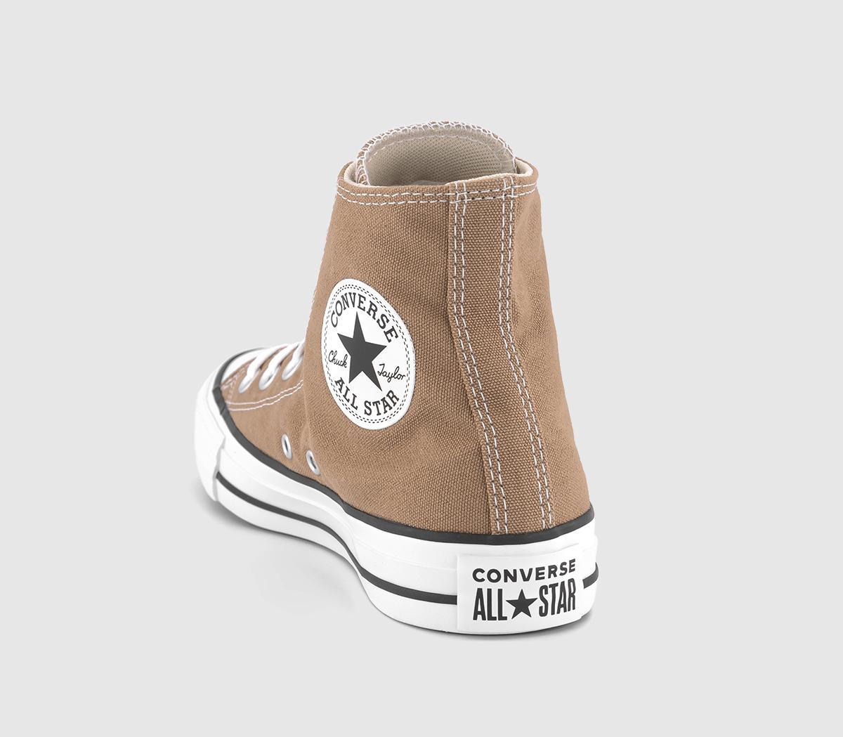 Converse Converse All Star Hi Trainers Sand Dune White Black - Unisex ...