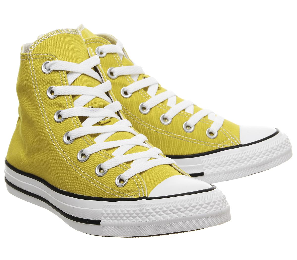 Converse Converse All Star Hi Trainers Bold Citron - Women's Trainers