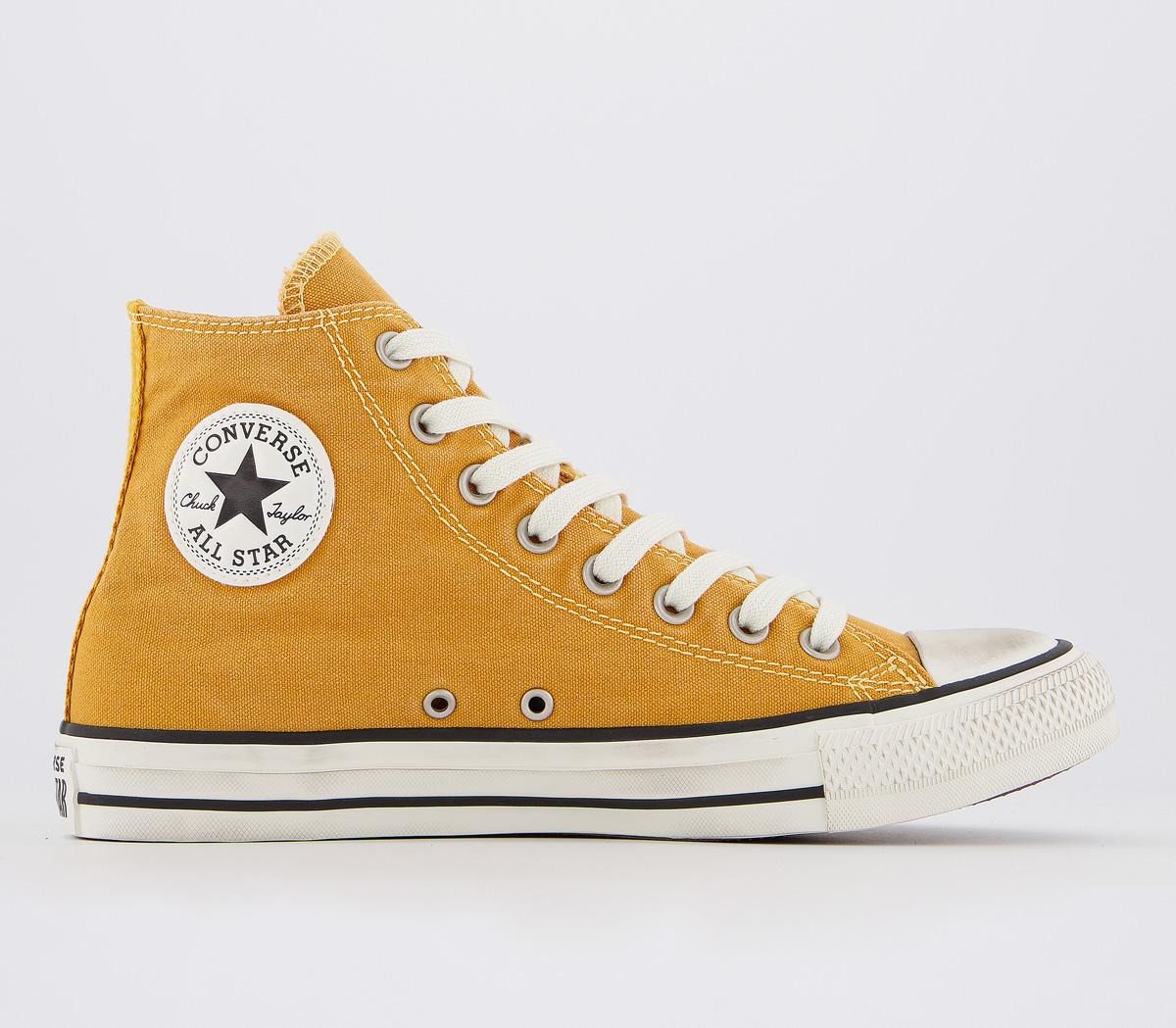 Faded sale yellow converse