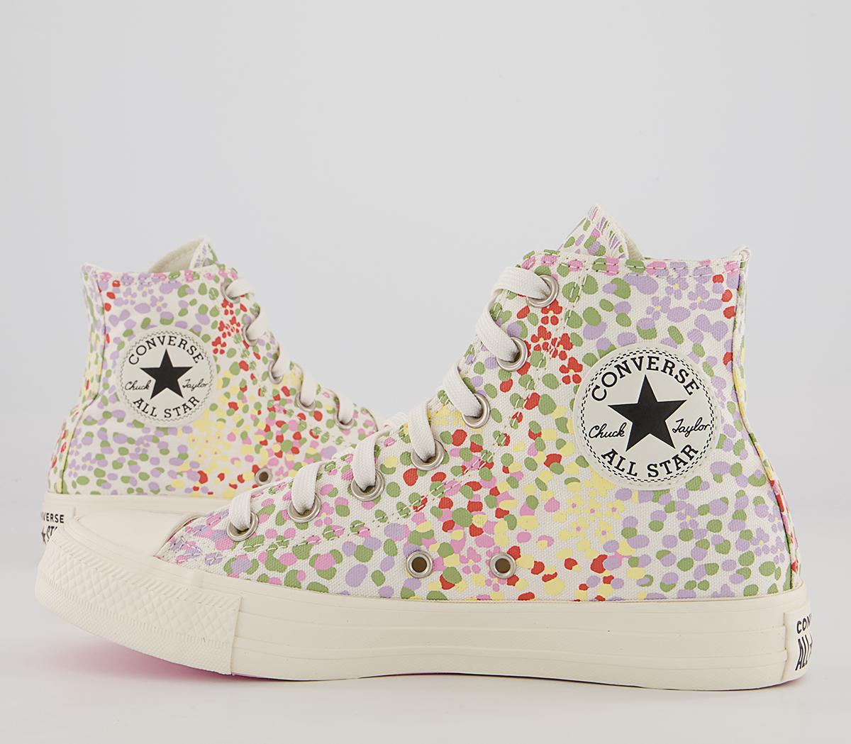 Converse Converse All Star Hi Trainers Converse Converse All Star Hi Trainers Egrey Multi Black Ditsy