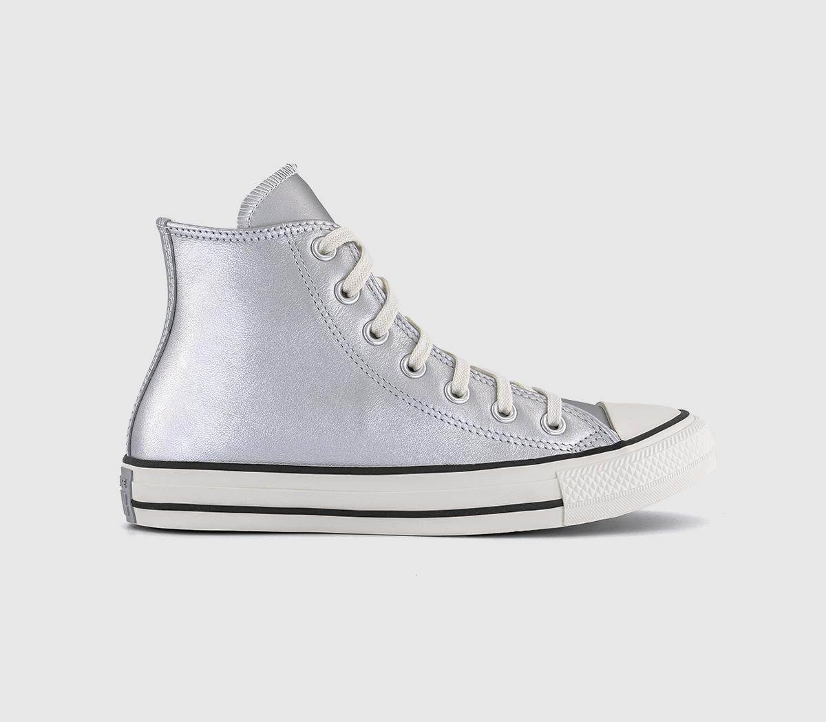 Office silver converse on sale