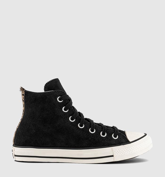 Converse Converse All Star Hi Trainers Leopard Egret Black