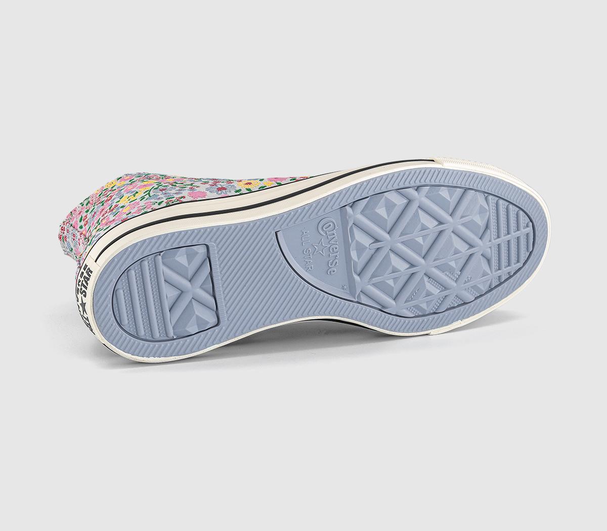 ConverseConverse All Star Hi TrainersFloral Egret Egret Cherry Balm