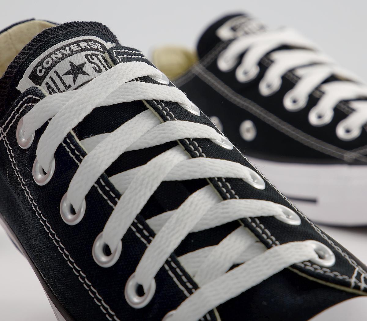 Converse All Star Low Trainers Converse All Star Low Trainers Black Canvas