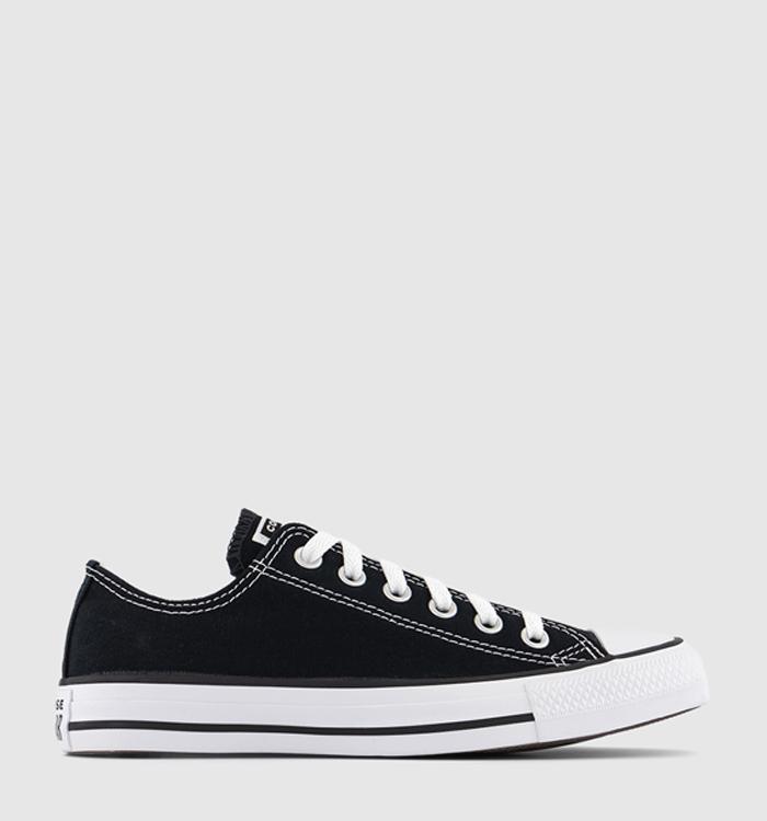 Converse All Star Low Trainers Black Canvas