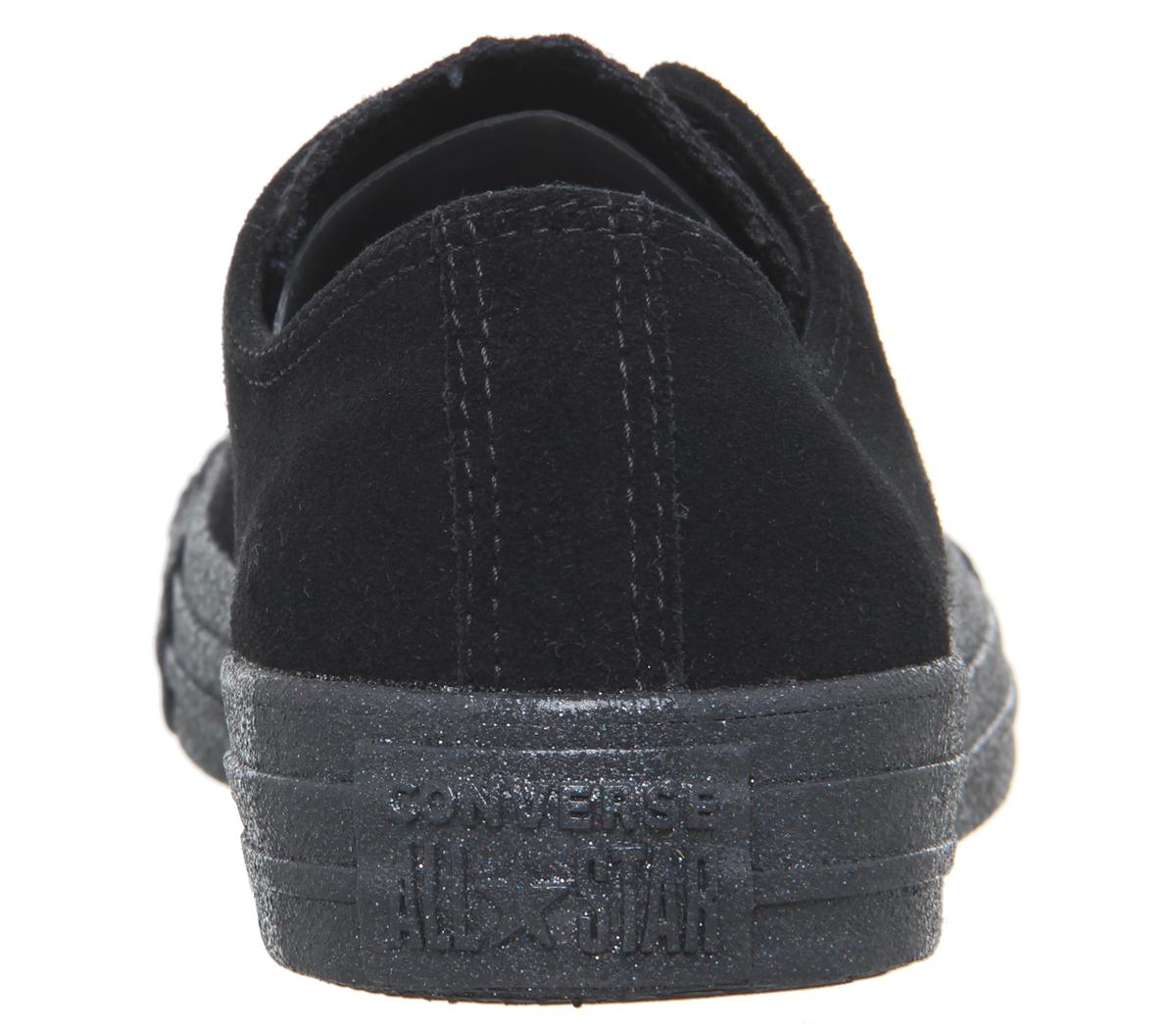 ConverseConverse All Star Low TrainersBlack Mono Glitter Exclusive