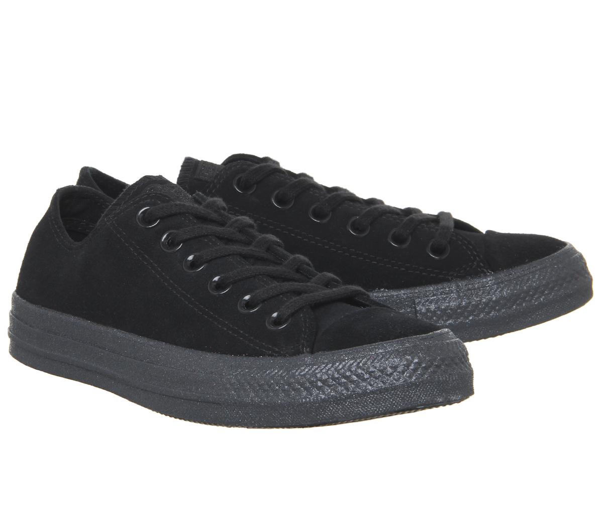 ConverseConverse All Star Low TrainersBlack Mono Glitter Exclusive