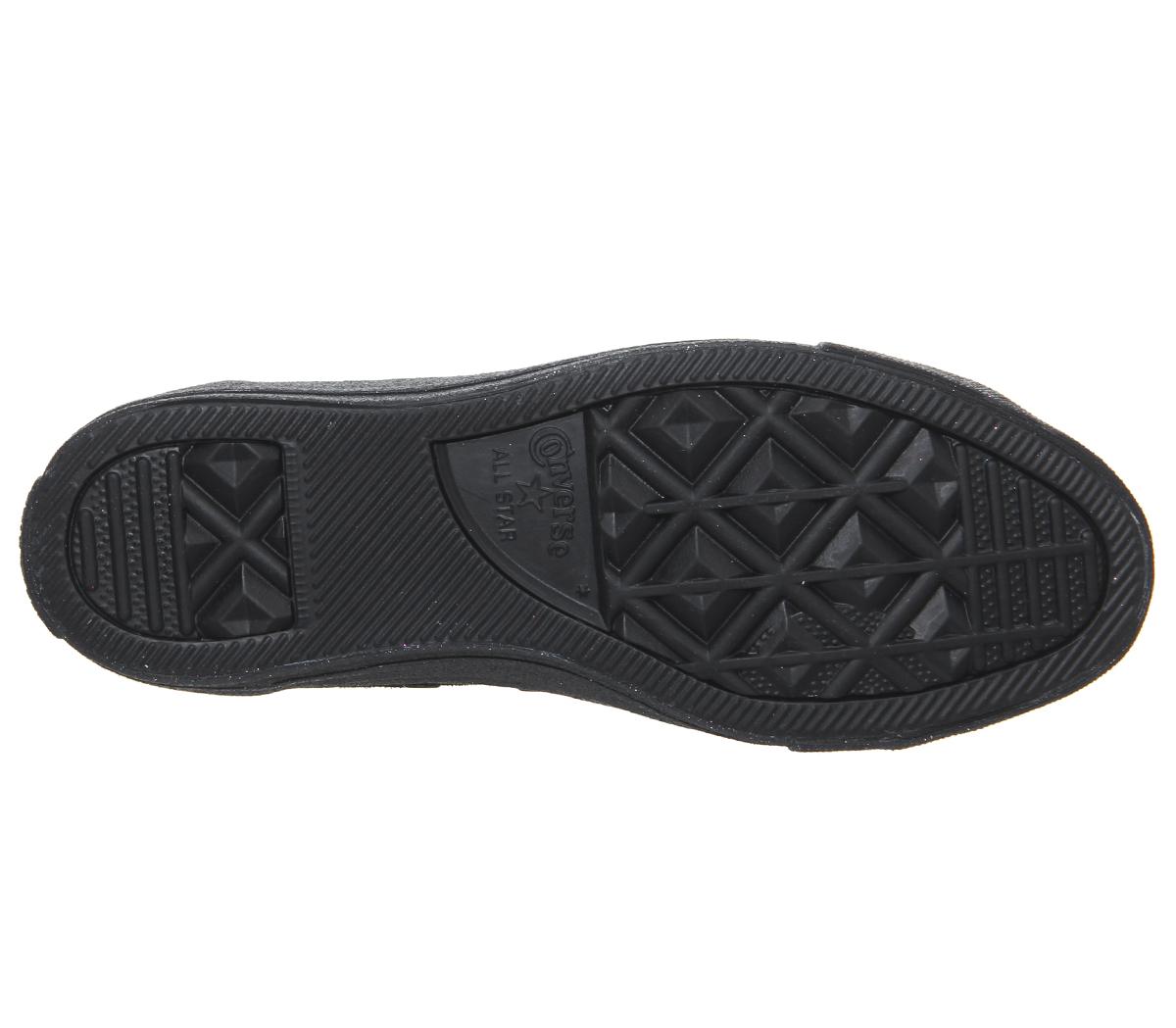 ConverseConverse All Star Low TrainersBlack Mono Glitter Exclusive