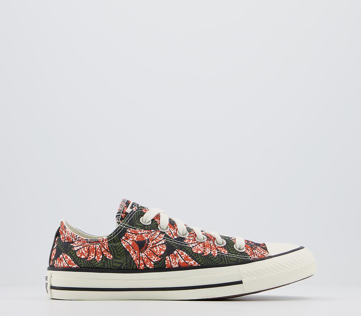 ConverseConverse All Star Low TrainersMulti Black Floral