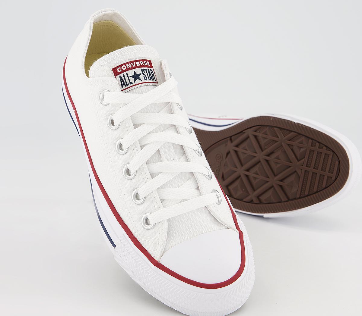 Converse All Star Low Trainers White Canvas - Unisex Sports