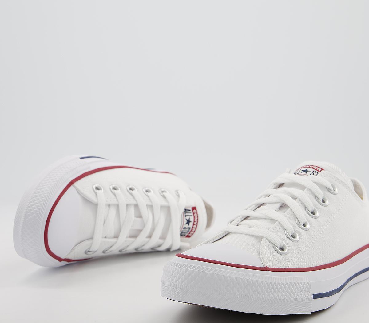 Converse All Star Low Trainers White Canvas - Unisex Sports