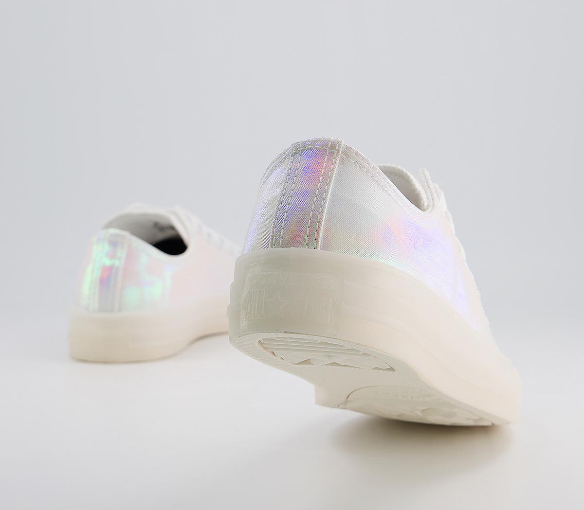 Converse Converse All Star Low Trainers White Iridescent Exclusive ...