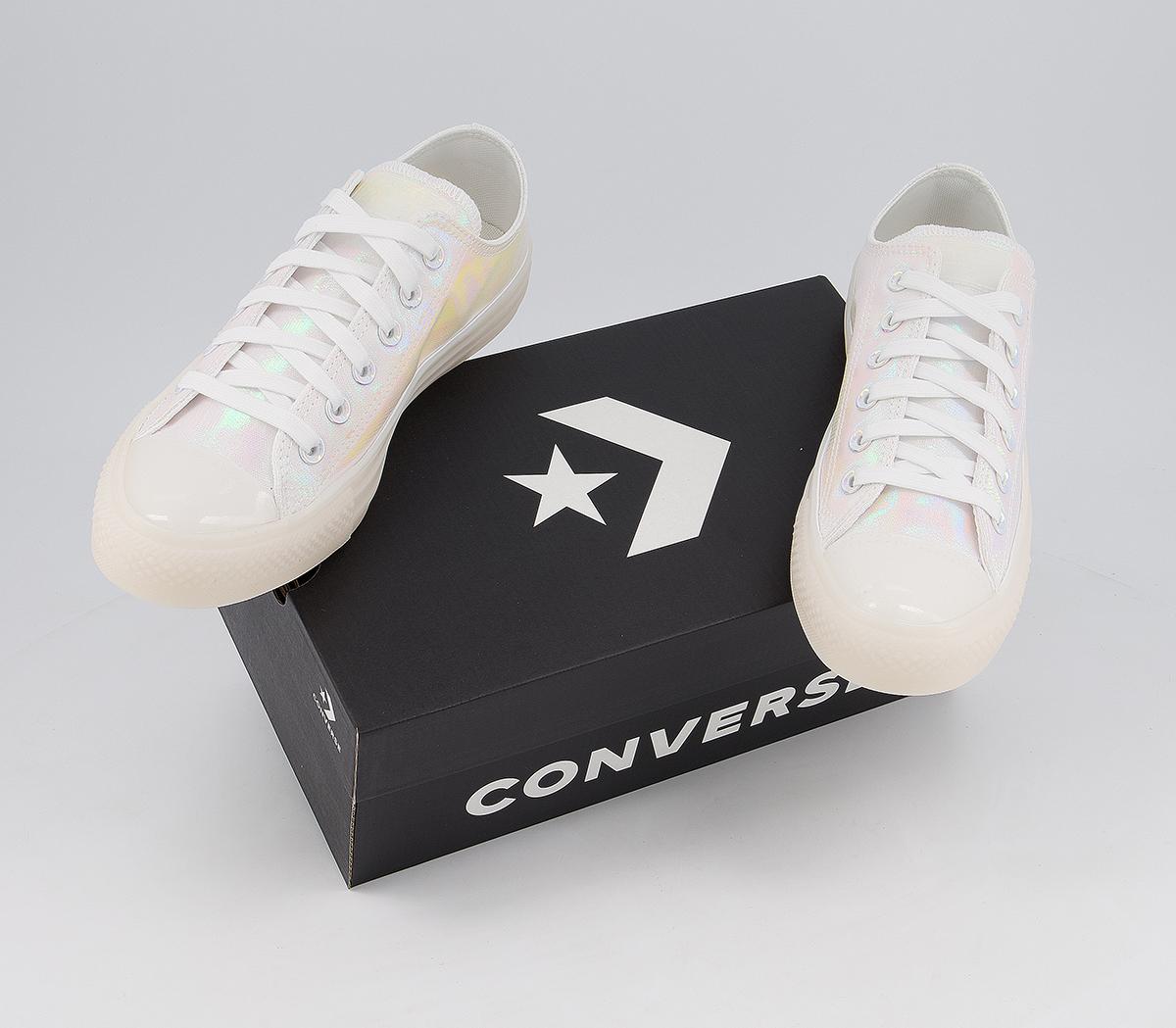 Converse Converse All Star Low Trainers White Iridescent Exclusive