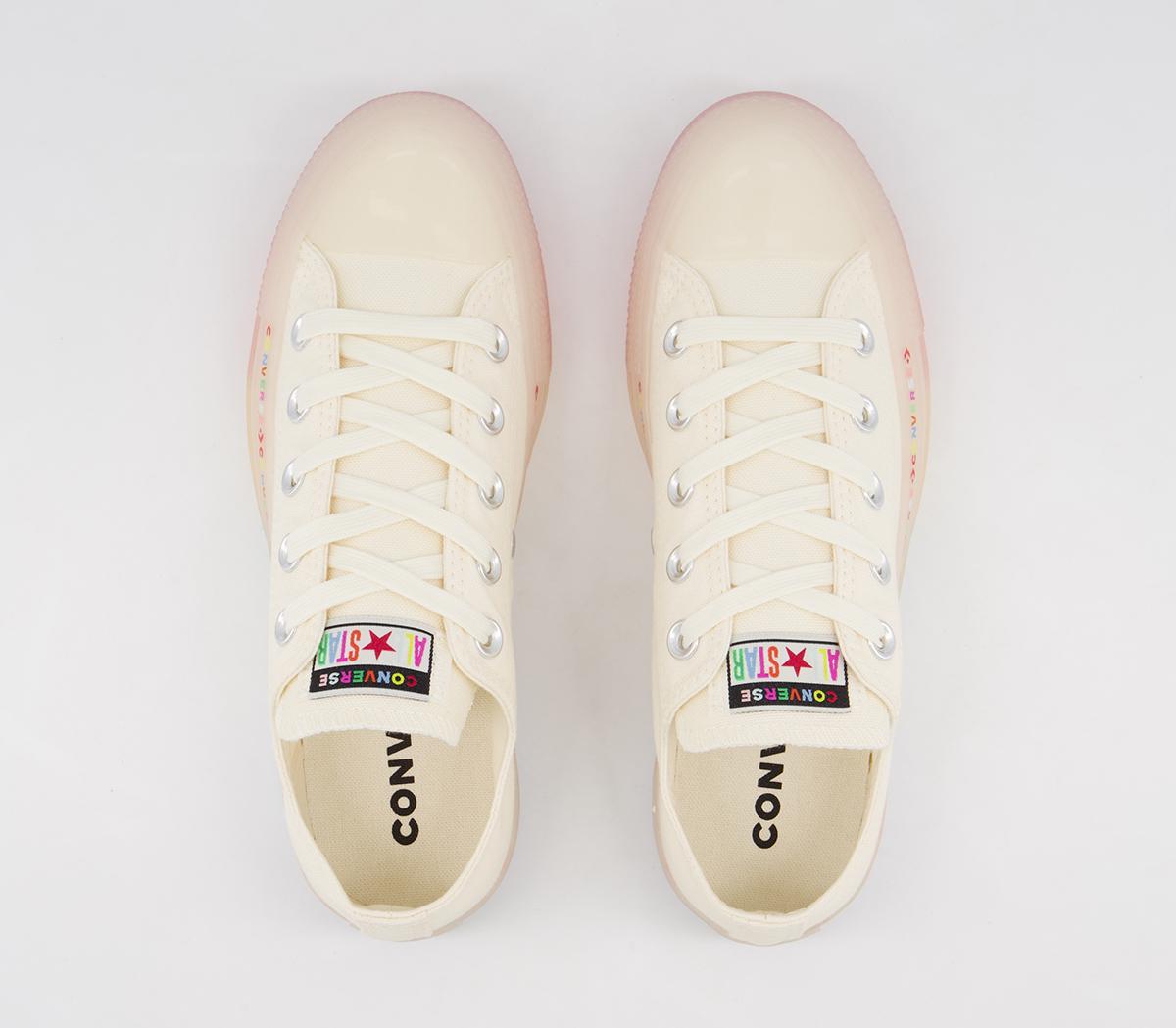 Converse Converse All Star Low Trainers Converse Converse All Star Low Trainers Egret White Rainbow Exclusive