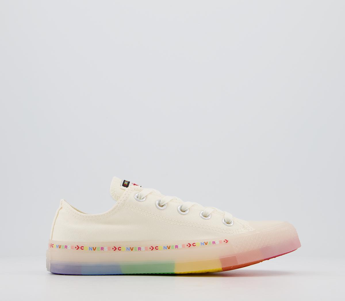 ConverseConverse All Star Low TrainersEgret White Rainbow Exclusive