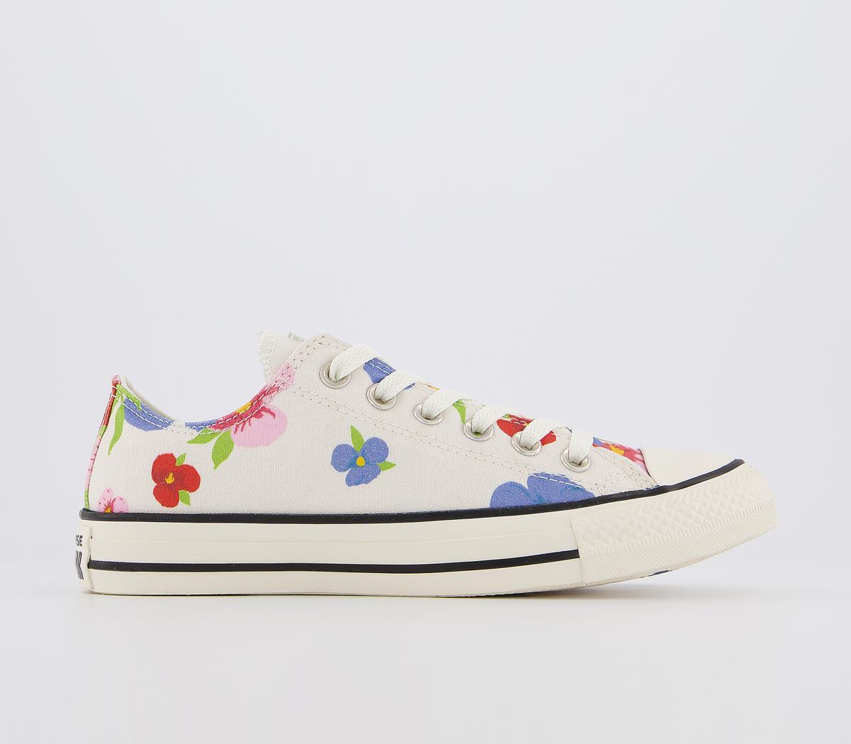 converse floral trainers