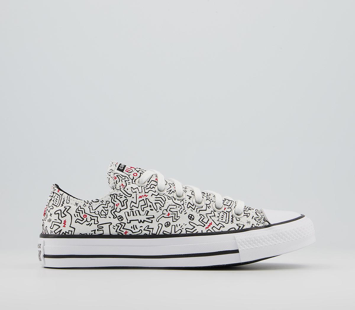 ConverseConverse All Star Low TrainersKeith Haring White Black Red