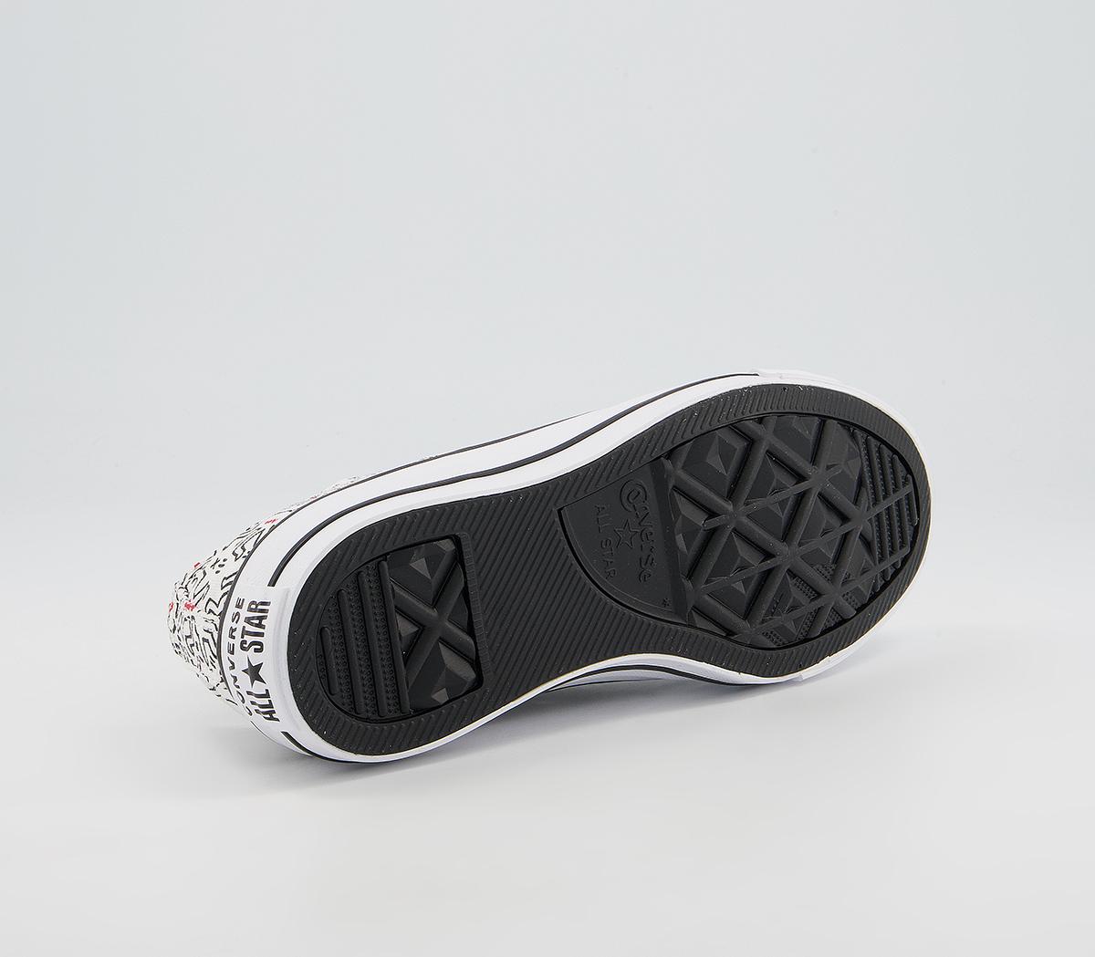Converse Converse All Star Low Trainers Converse Converse All Star Low Trainers Keith Haring White Black Red