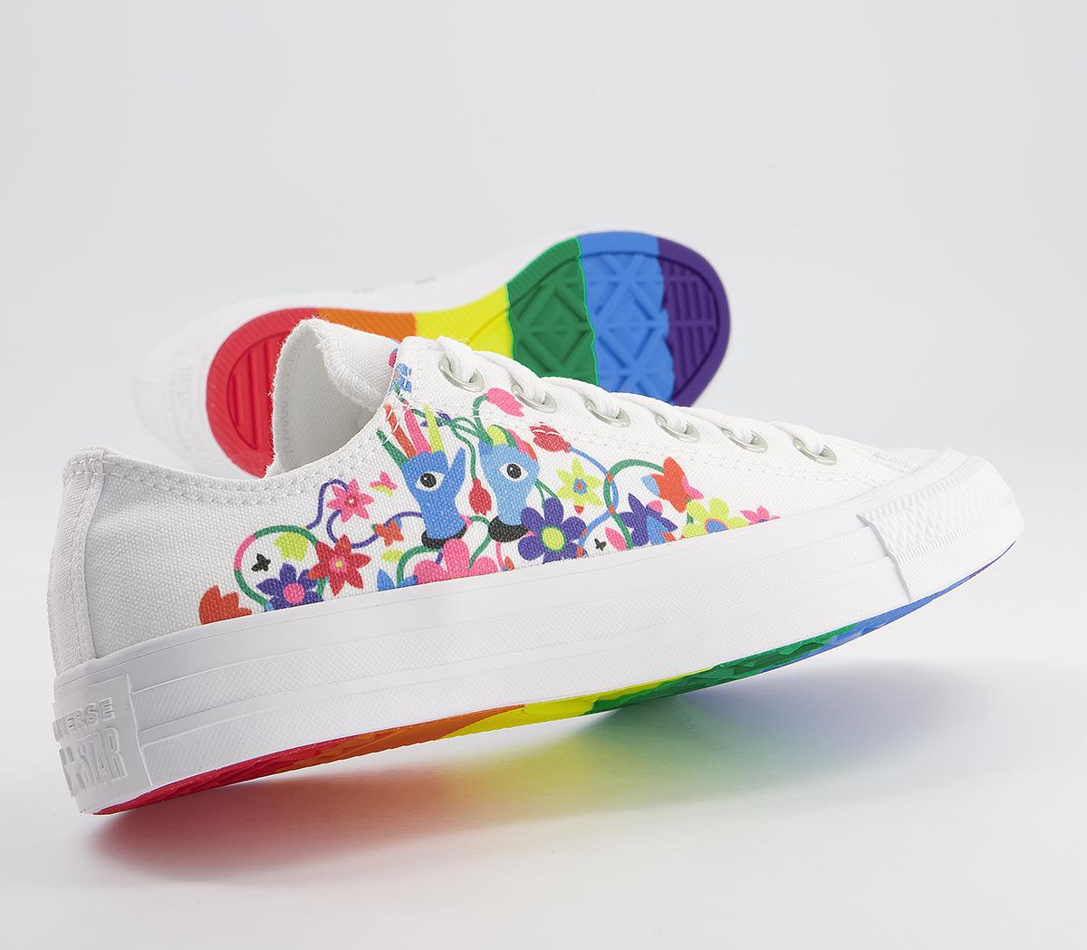 ConverseConverse All Star Low TrainersPride White Multi White