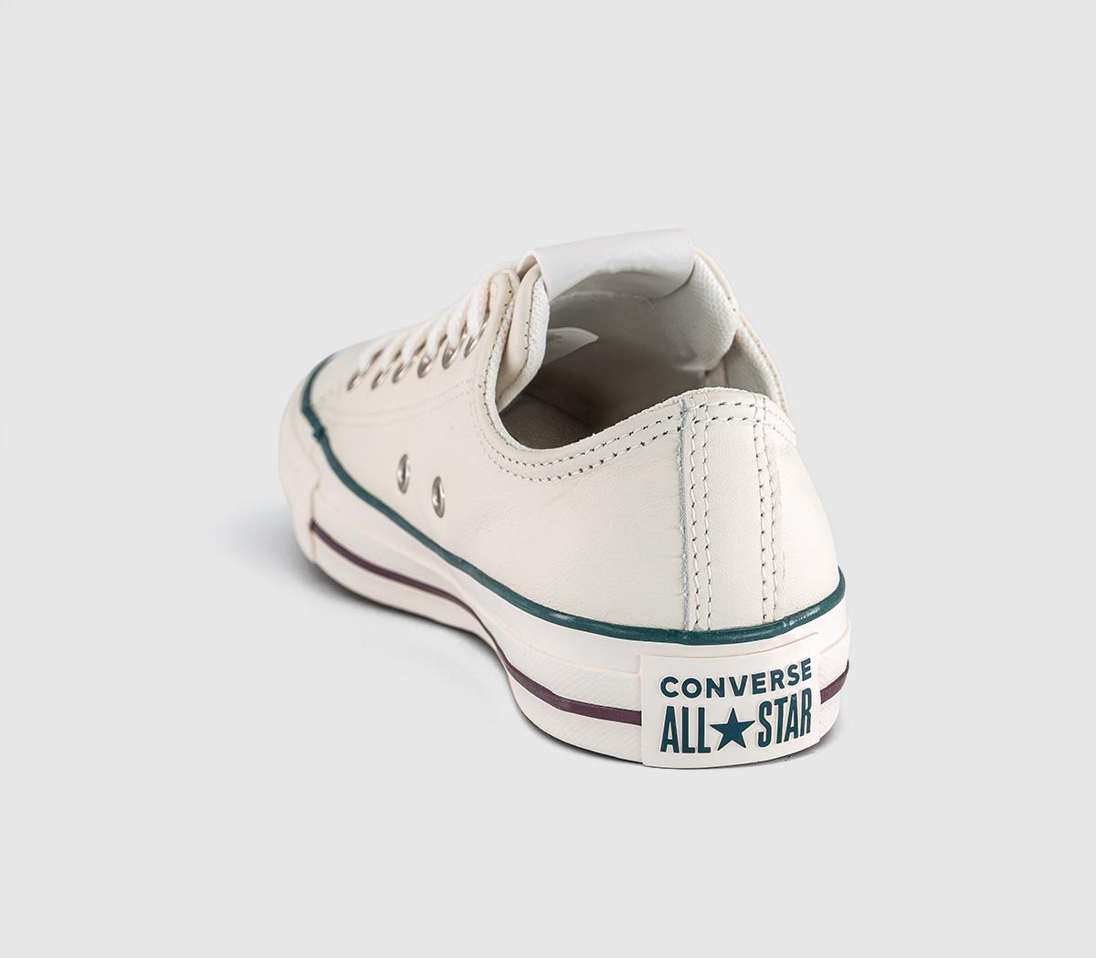 Converse Converse All Star Low Trainers Vintage White Rubber Plant