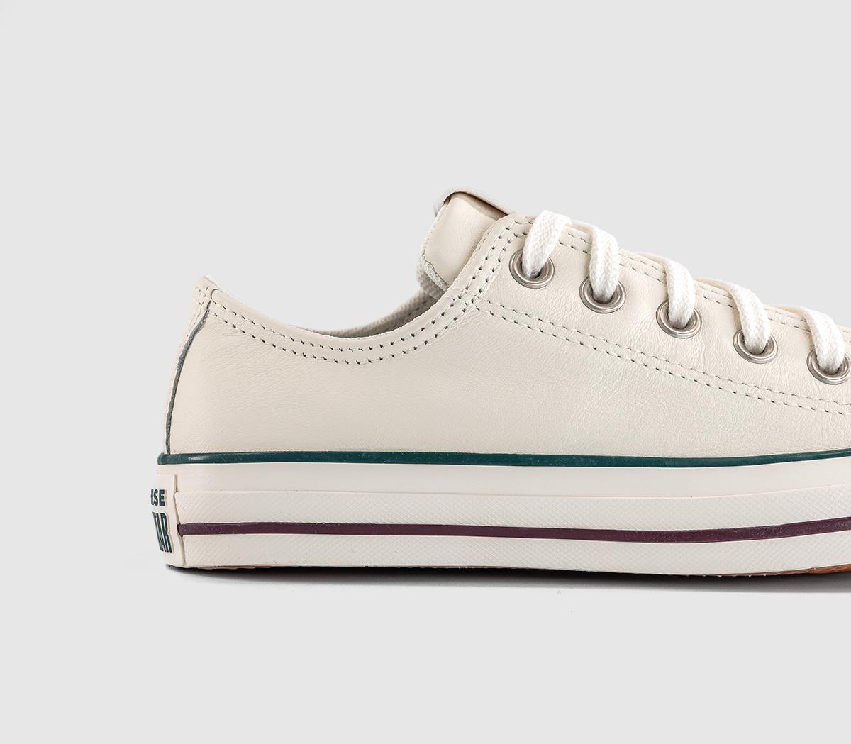 ConverseConverse All Star Low TrainersVintage White Rubber Plant Egret