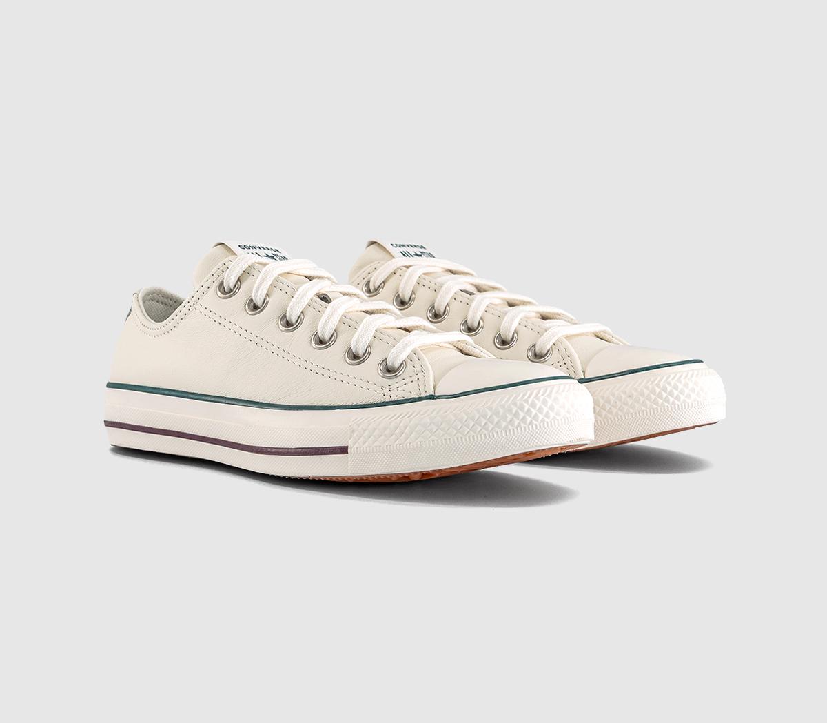 ConverseConverse All Star Low TrainersVintage White Rubber Plant Egret