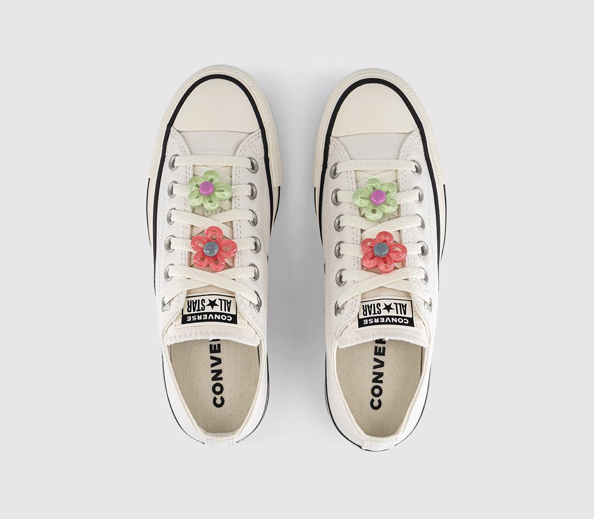 ConverseConverse All Star Low TrainersVintage White Egret Light Shocking