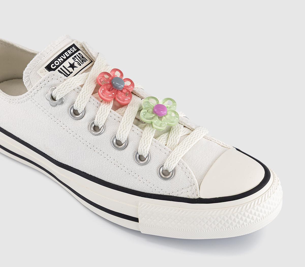 ConverseConverse All Star Low TrainersVintage White Egret Light Shocking