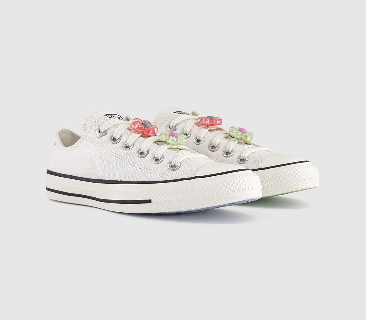 ConverseConverse All Star Low TrainersVintage White Egret Light Shocking