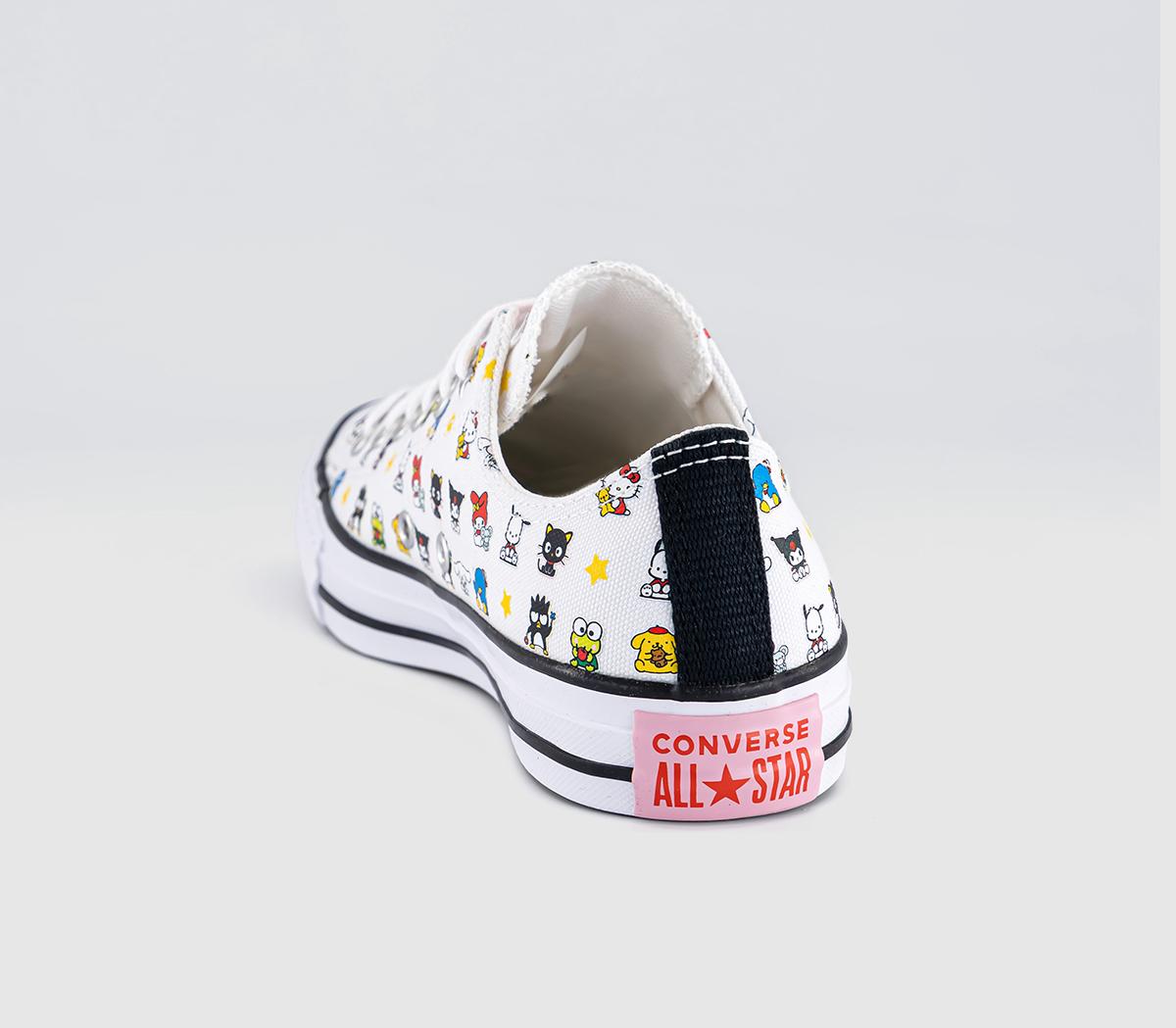 ConverseConverse x Hello Kitty All Star Low TrainersHello Kitty White Black Pink