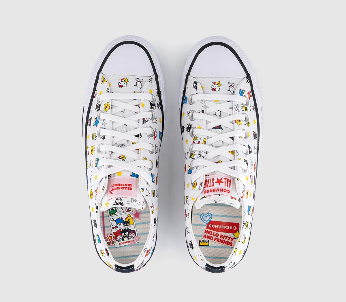 ConverseConverse x Hello Kitty All Star Low TrainersHello Kitty White Black Pink