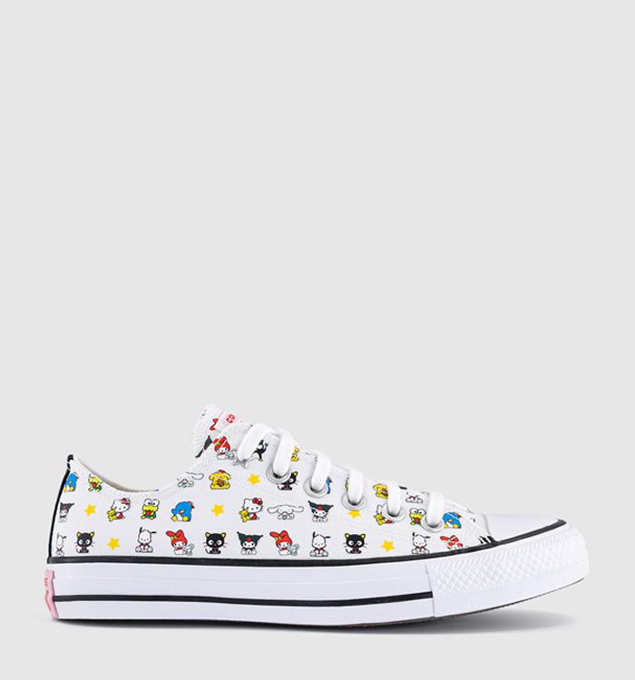 Converse Converse x Hello Kitty All Star Low Trainers Hello Kitty White Black Pink