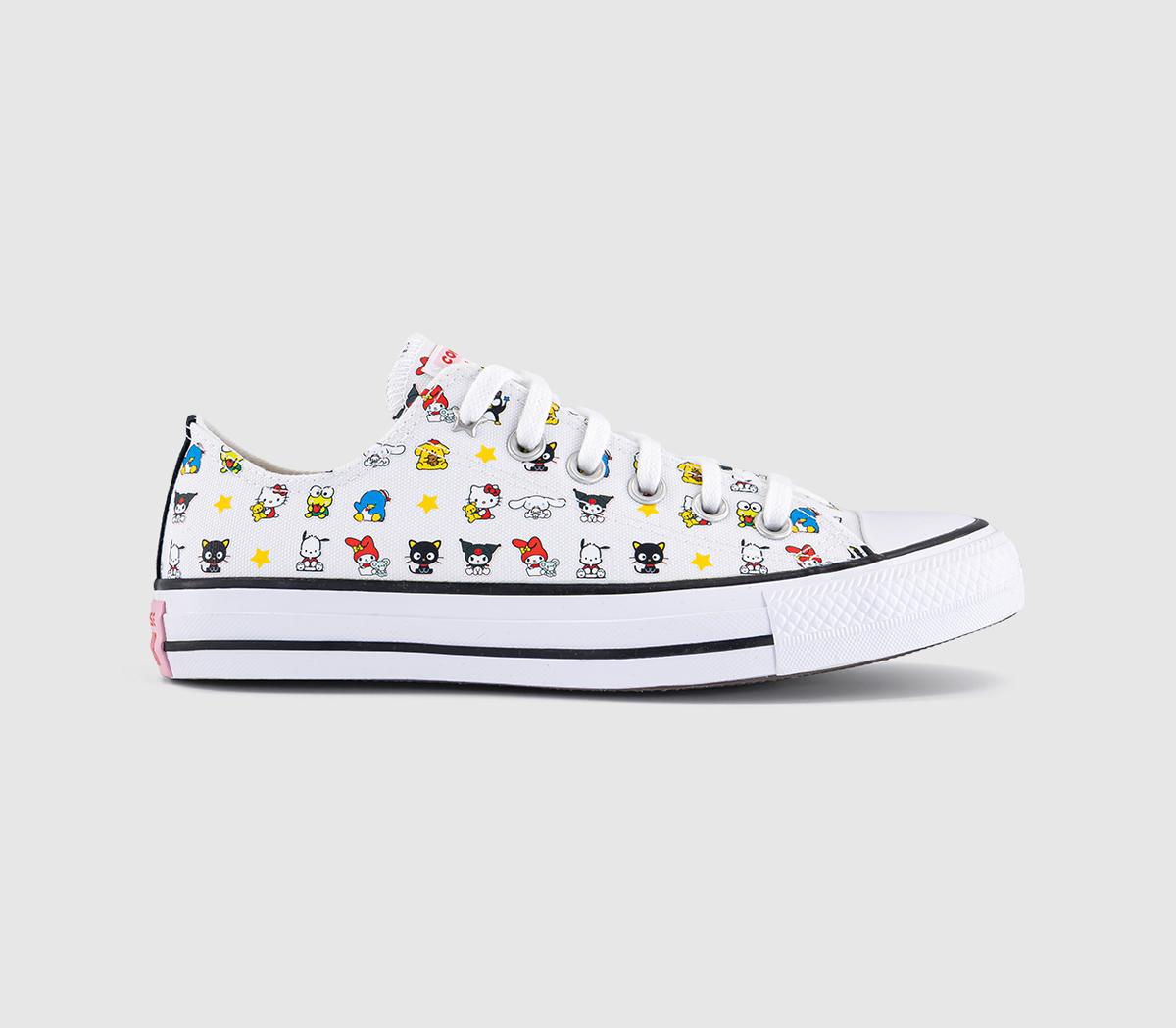 ConverseConverse x Hello Kitty All Star Low TrainersHello Kitty White Black Pink