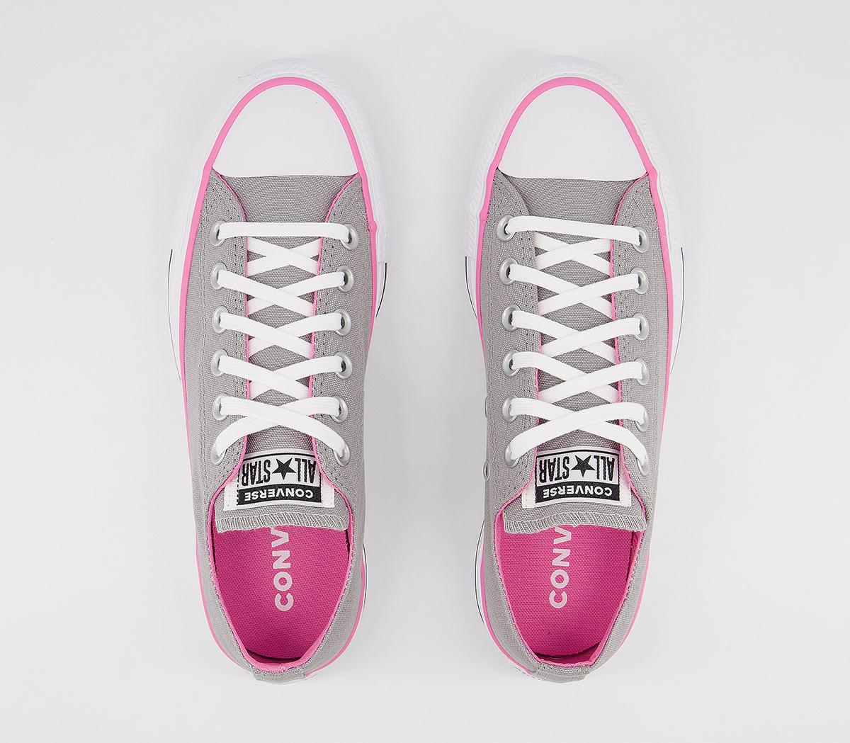 Converse Converse All Star Low Trainers Converse Converse All Star Low Trainers Grey Pink