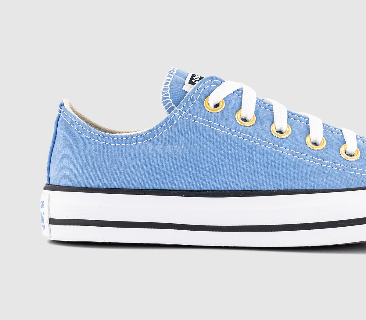 ConverseConverse All Star Low TrainersOpen Sky White Gold