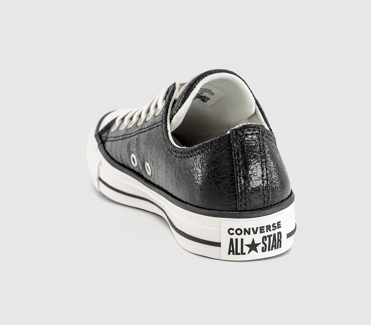 ConverseConverse All Star Low TrainersMetallic Black Vintage White Black