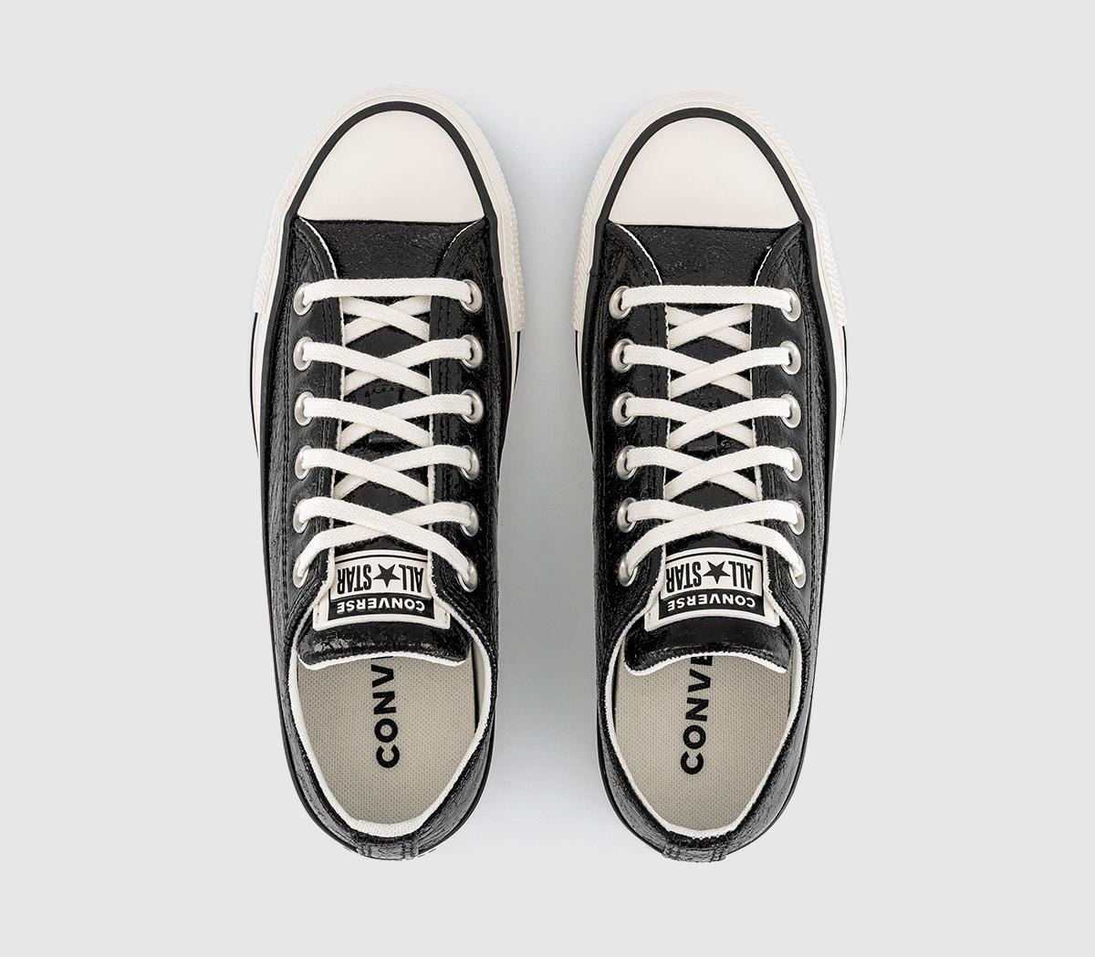 ConverseConverse All Star Low TrainersMetallic Black Vintage White Black