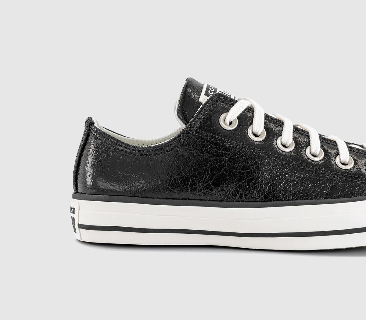 ConverseConverse All Star Low TrainersMetallic Black Vintage White Black