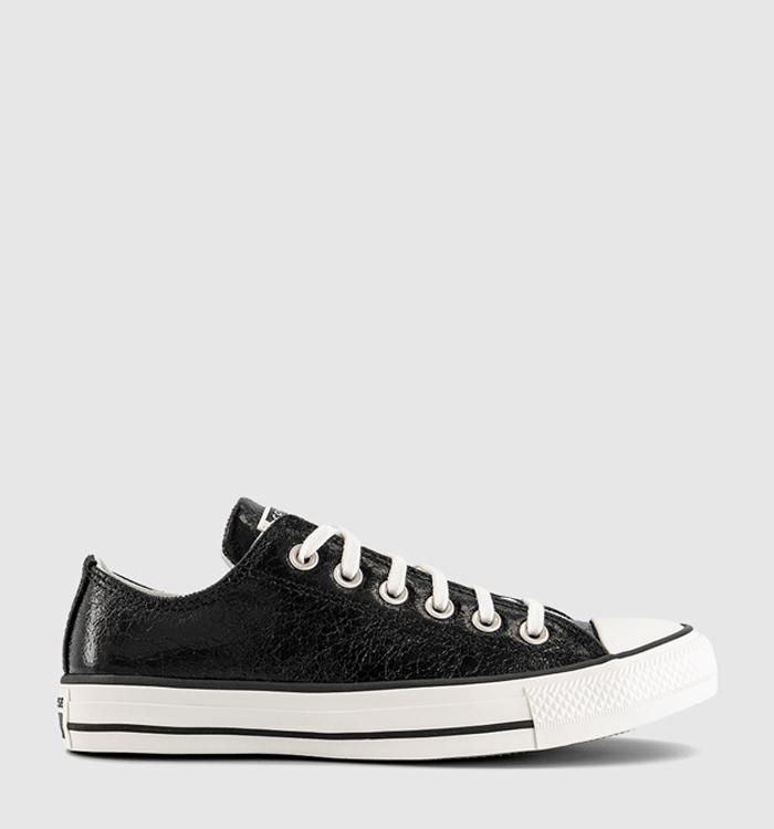 Converse Converse All Star Low Trainers Metallic Black Vintage White Black