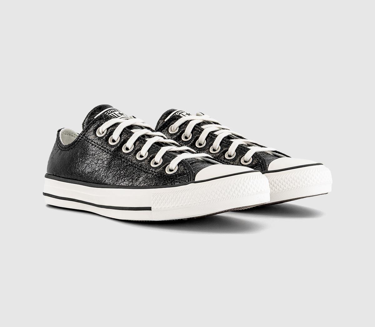 ConverseConverse All Star Low TrainersMetallic Black Vintage White Black