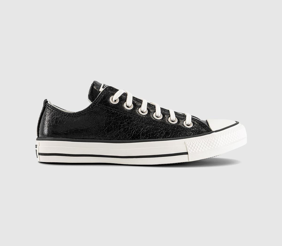 ConverseConverse All Star Low TrainersMetallic Black Vintage White Black